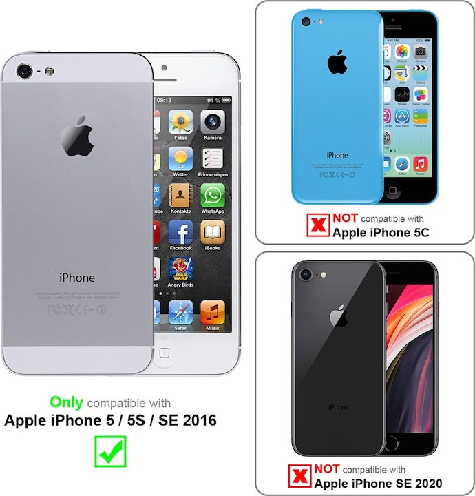 Produktbild Cadorabo TPU Liquid Silicone Case Cover (Apple iPhone 5)