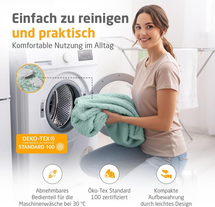 Productafbeelding Medisana HB 417 Kuschelheizdecke salbeigrün