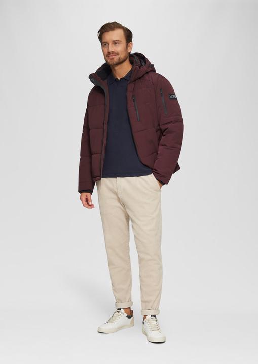 Produktbild S.Oliver Outdoor-Jacke Wasserabweisende Steppjacke mit abnehmbarer Kapuze (XXL)