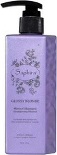 Saphira Glossy Blonde Shampoo for Natural, Bleached, and Color-Treated Blonde (Flüssiges Shampoo)