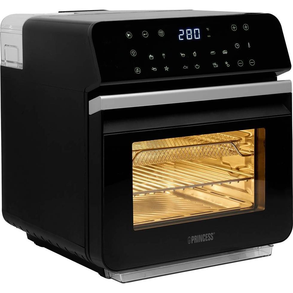 Princess 01.182085.01.001 Heissluft-Fritteuse 1550W Temperaturvorwahl, Timerfunktion, Heissluft-Funk, Fritteuse, Schwarz