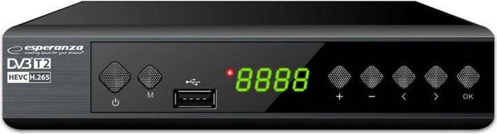 Produktbild Esperanza EV111P Digitalempfänger DVB-T2 H.265 (DVB-T2)
