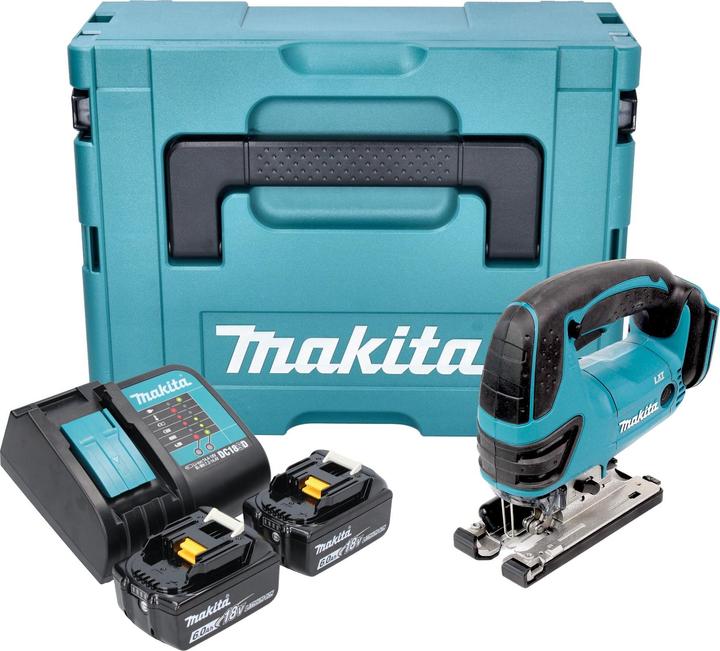 Produktbild Makita DJV 180 SGXJ Akku Stichsäge 18 V 135 mm + 2x Akku 6,0 Ah + Ladegerät + Makpac
