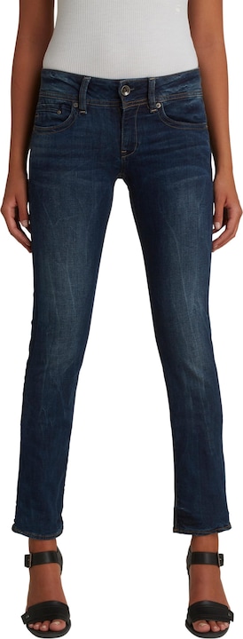 Actual product image G-Star Midge Saddle Mid Straight Jeans Neutro dk aged (W34/L32)