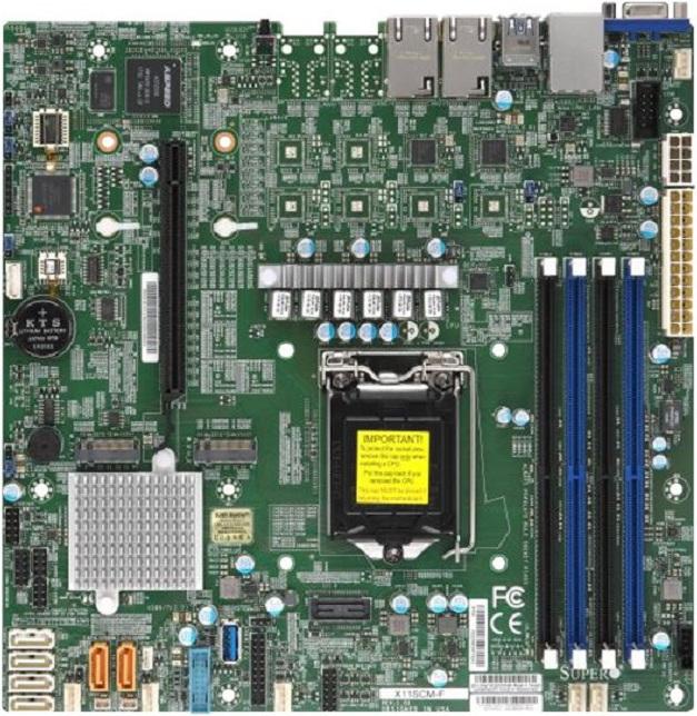Produktbild Supermicro X11SCM-F (LGA 1151, Intel C246, mATX)