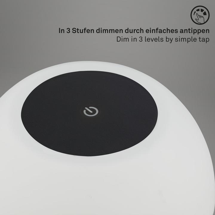 Image du produit Briloner Lampe de table LED, noir, 1xModules LED/3W (350 lm)