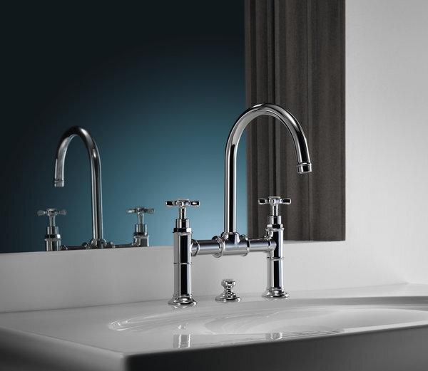 Productafbeelding hansgrohe 2-Knop WC-mengkraan 220 AXOR MONTREUX ZAG geborsteld zwart chroom