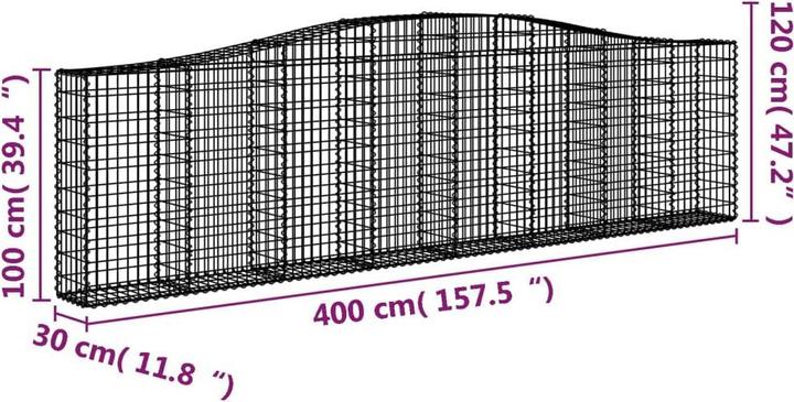 Produktbild vidaXL Gabionenkorb