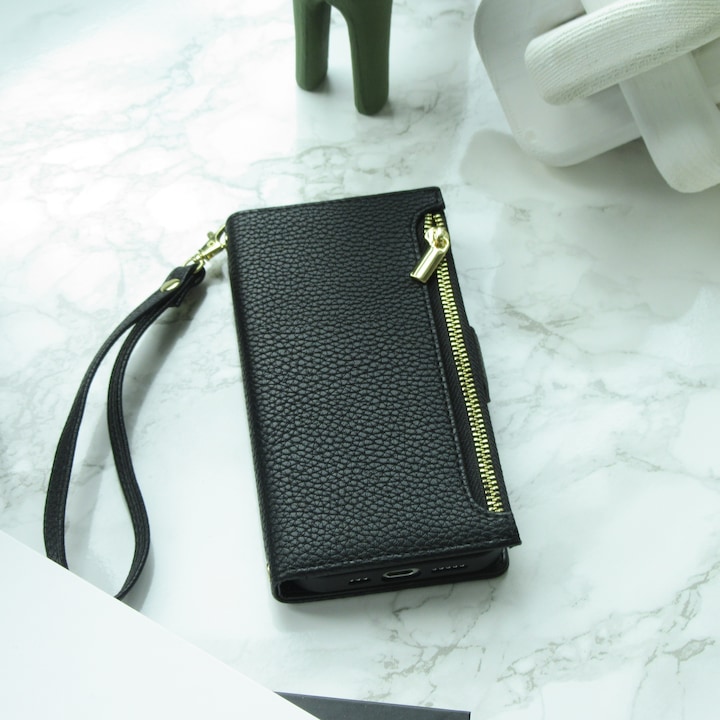 Actual product image PhoneLook Fourre Flip Wallet en cuir végétal avec portefeuille et fermeture magnétique (Apple iPhone 15)