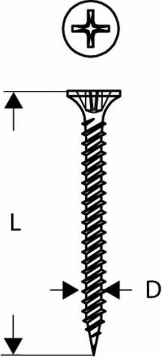 Productafbeelding Bosch Professional Zubehör Snelbouwschroef fijne draad. S-F. 3,9 x 30 mm (1000 Schroeven per stuk)