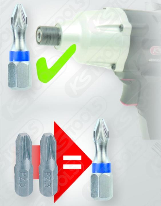 Immagine prodotto KS Tools 1/4" TORSIONpower Bit Box (Croce Pozidriv PZ M1, Croce Pozidriv PZ M2, Croce Pozidriv PZ M3)
