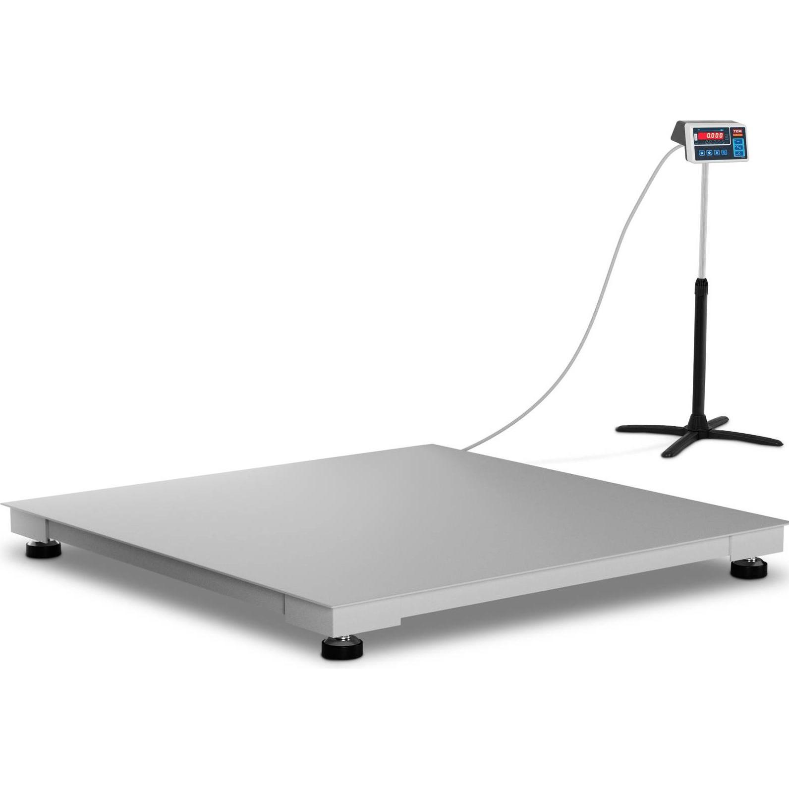 TEM, Fördertechnik, Bodenwaage geeicht LED Schwerlastwaage Industriewaage Digital Waage 1,5 t/500 g