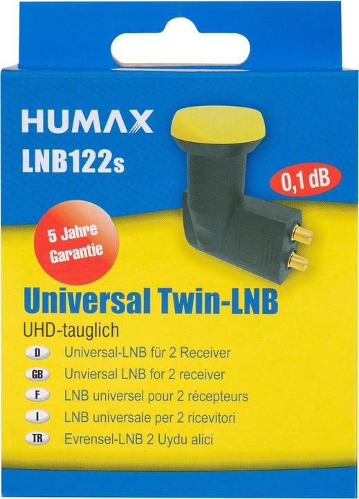 Immagine prodotto Humax LNB 122 Gold Twin (Singolo LNB, 40mm)