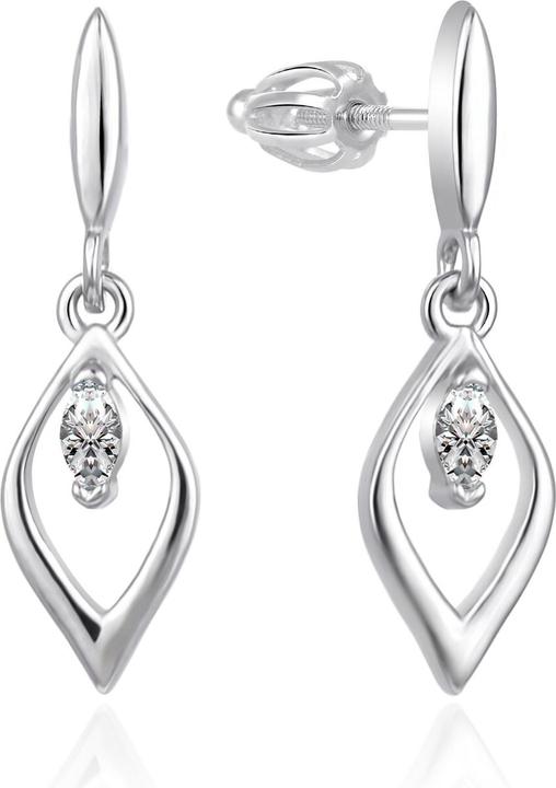 Immagine prodotto Agato - Decent silver earrings with zircons AGT-E102PW (Argento)