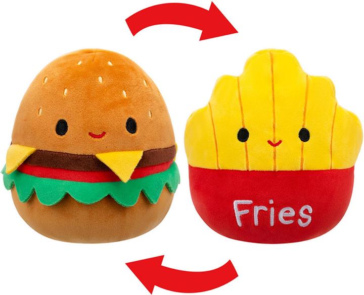 Immagine prodotto Squishmallows 13 cm P20 Flip A Mallows - Carl Cheeseburger/ Floyd Patatine fritte (13 cm)