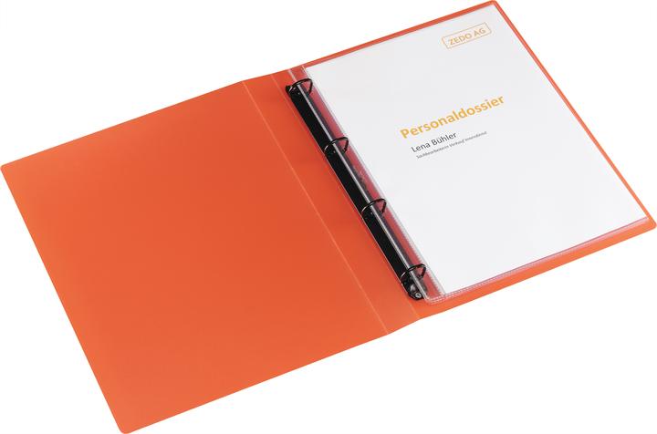 Produktbild Kolma Zeigebuch Easy A4 4 Ringe Füllhöhe 1.6 cm orange (A4, 29 mm, 1 Stk.)