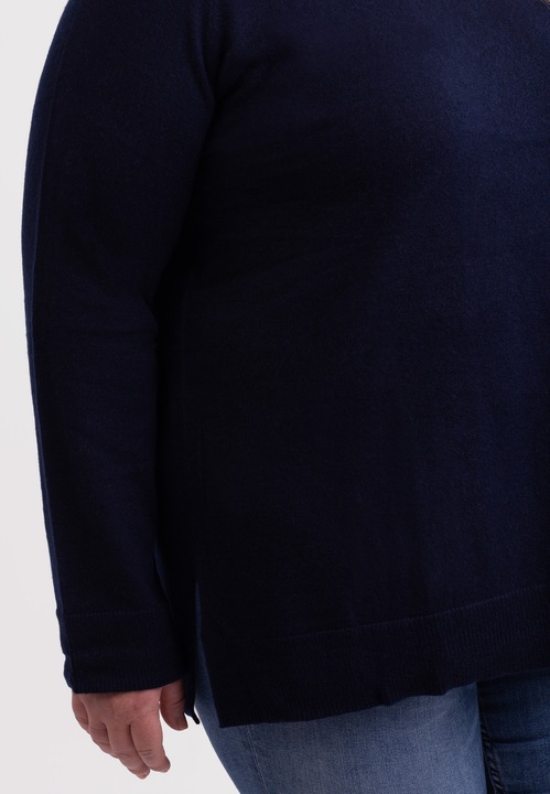 Immagine prodotto Cash-Mere Kaschmir V-Ausschnitt Pullover mit Seitenschlitzen (3XL)