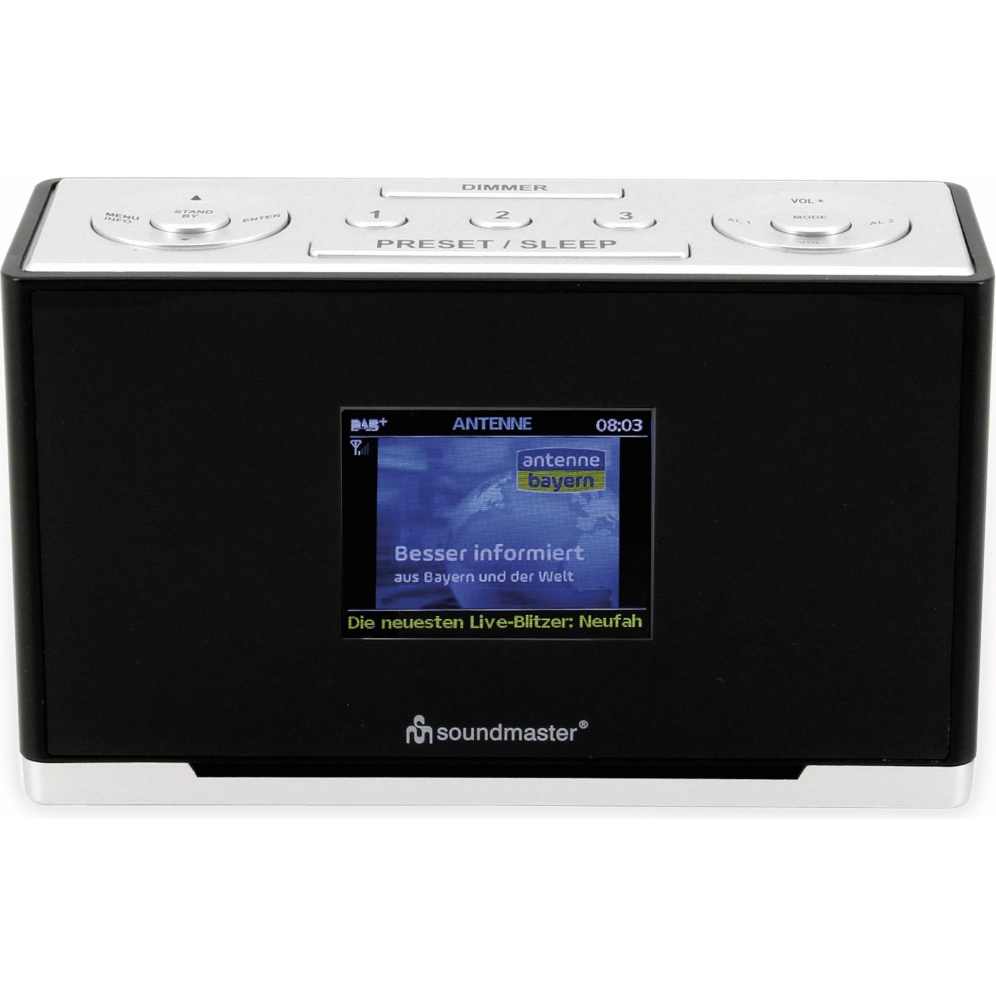 Thumbnail - Soundmaster UR240SW (UKW, DAB+), Radio, Schwarz, Silber