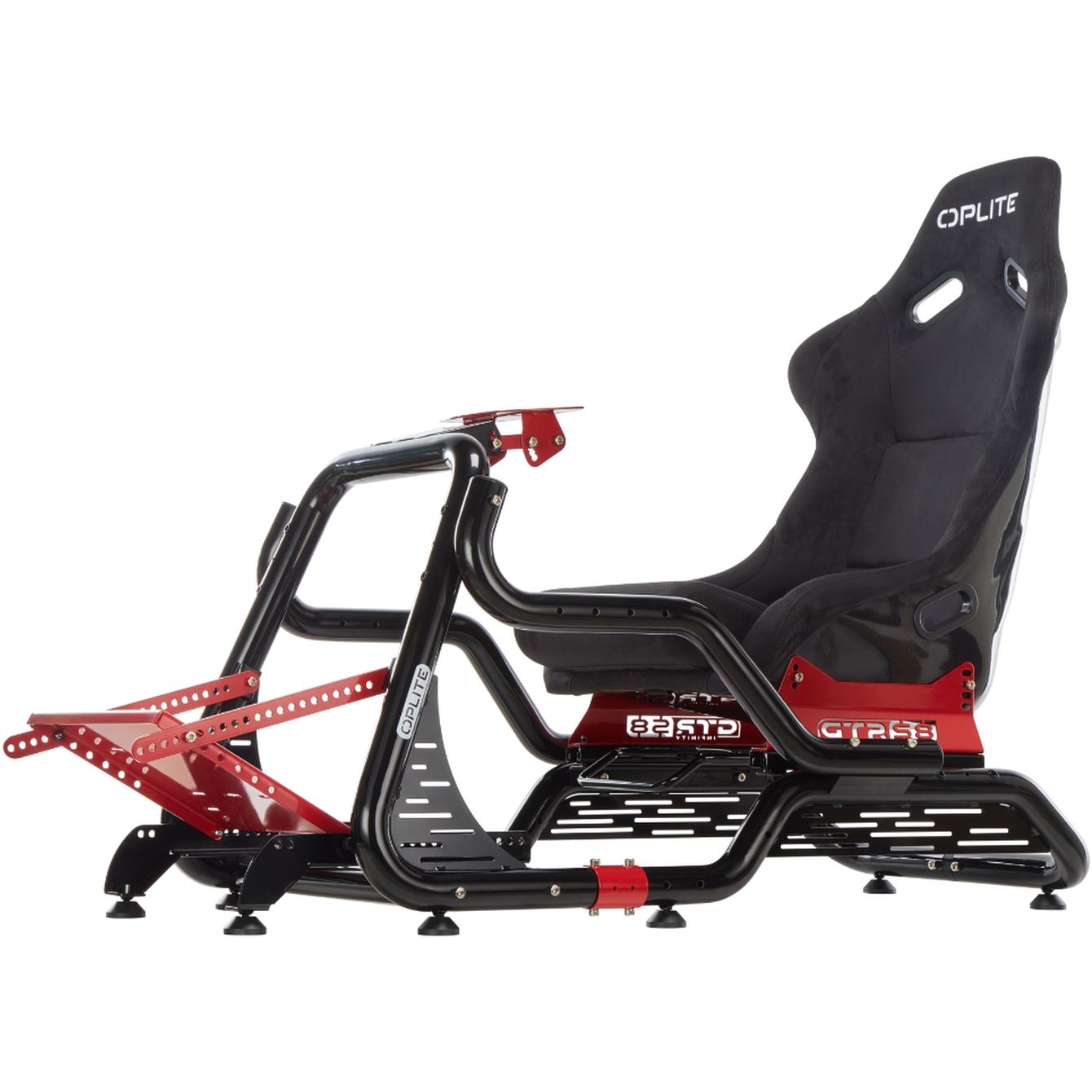 Oplite Cockpit GTR S8 Elite Force Red retail (Speditionsversand), Sim Rig, Mehrfarbig