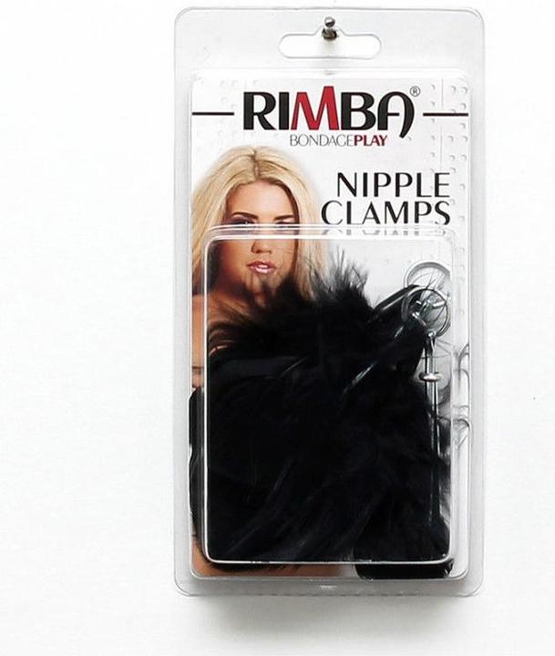 Produktbild Rimba Bondage Play Verstellbare Pinzette Nippelklammern mit Federn - Schwarz