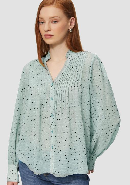 Image du produit S.Oliver Bluse Strukturierte Chiffonbluse mit Punktemuster (42)