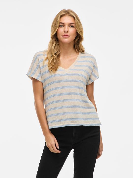 Actual product image Vila VIHERMINA V-Ausschnitt Oberteil mit kurzen Ärmeln (XL)