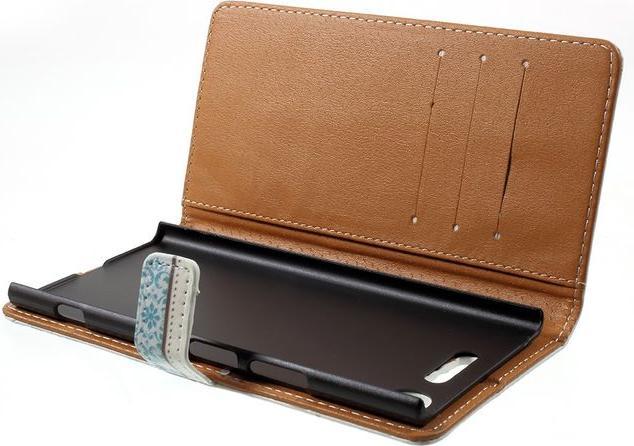 Produktbild Magnetische Leder Hülle mit Muster (Sony Xperia XZ1)