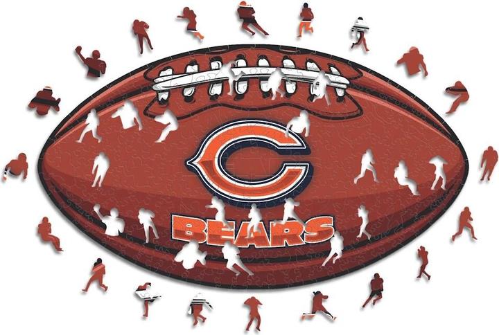 Produktbild Iconic NFL - Chicago Bears – Football mit Logo - Holz Puzzle Grösse L (500 Teile) (500 Teile)