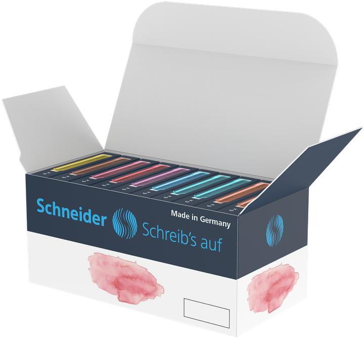 Produktbild Schneider Tintenpatrone Standard Pastell VE=10x 6 Stück farbig sortiert (10 Stück)