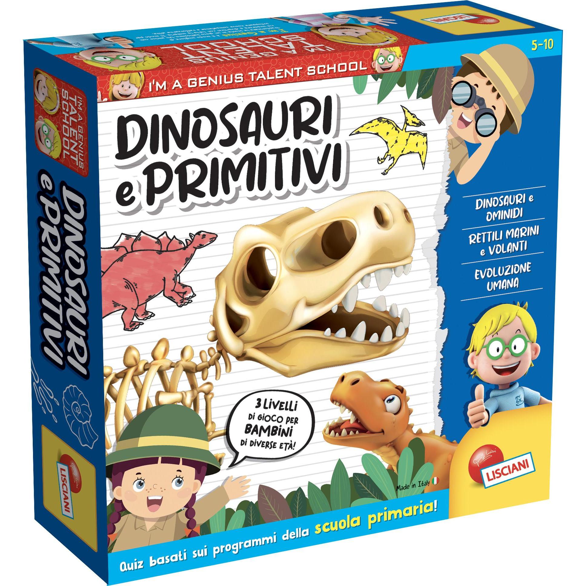 Lisciani I'm A Genius Ts Dinosaurs And Primitives