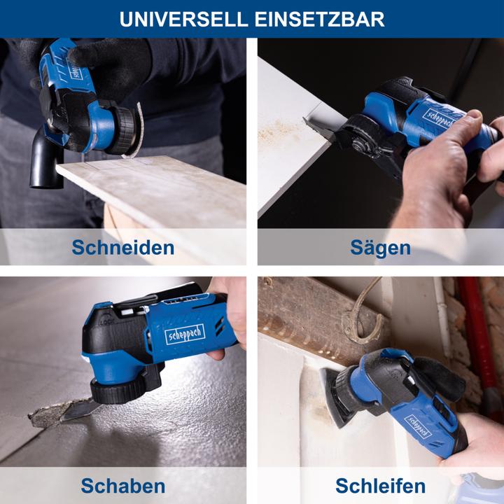 Actual product image Scheppach Akku-Multifunktionswerkzeug C-MT40-X