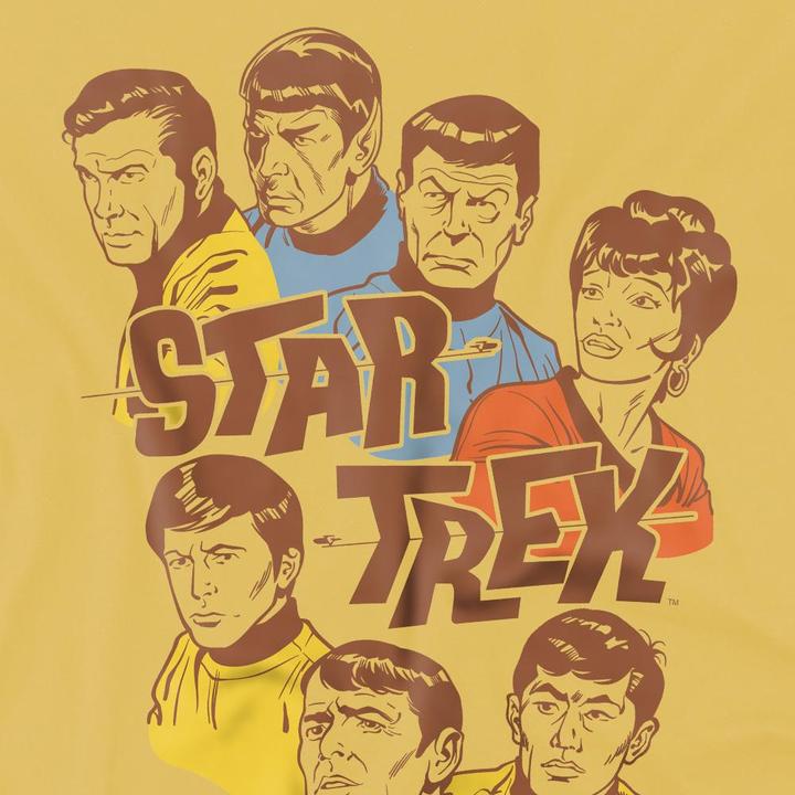 Actual product image Mens Retro Illustrated Crew T-Shirt (M)