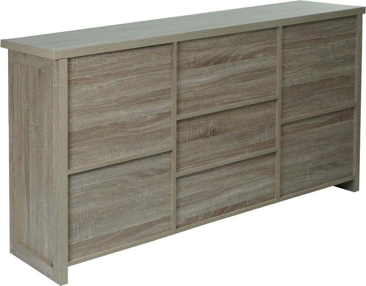 Produktbild Mendler Sideboard HWC-K75, Holz-Optik Industrial Metall 84x150x40cm, naturfarben (150 x 40 x 84 cm)
