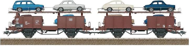 Actual product image Trix H0 24332 H0 DB Car Transport Car Pair Laaes (Track H0)
