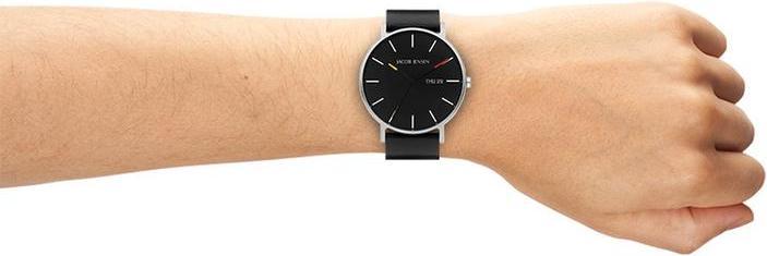 Productafbeelding Jacob Jensen - Analog Quarz 32020793 einer Grösse - schwarz (Analoog horloge, 40 mm)