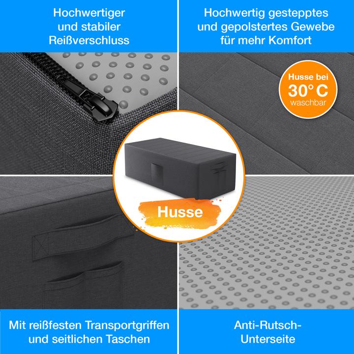 Actual product image Bestschlaf Folding mattress incl. cover & transport bag (140 x 195 cm, Foam core)