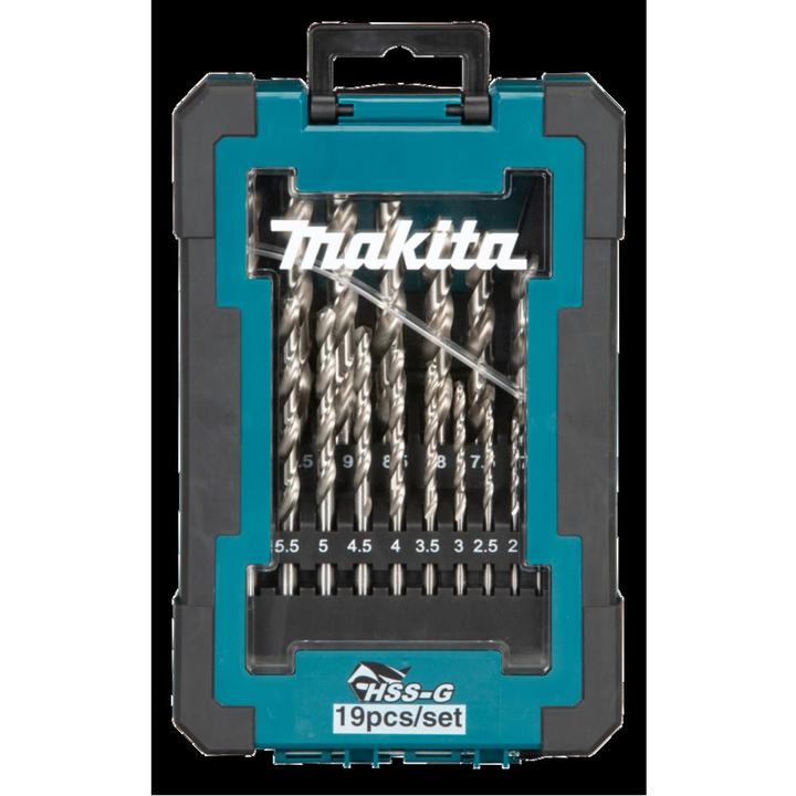 Immagine prodotto Makita Set di punte da trapano HSS-G 19 pz. (Ø1-10mm)