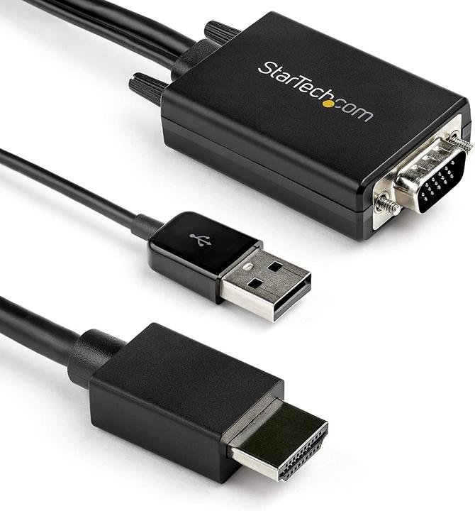 Actual product image StarTech .com 3 m (9.8 ft) VGA to HDMI Adapter Cable with USB Audio (3 m)