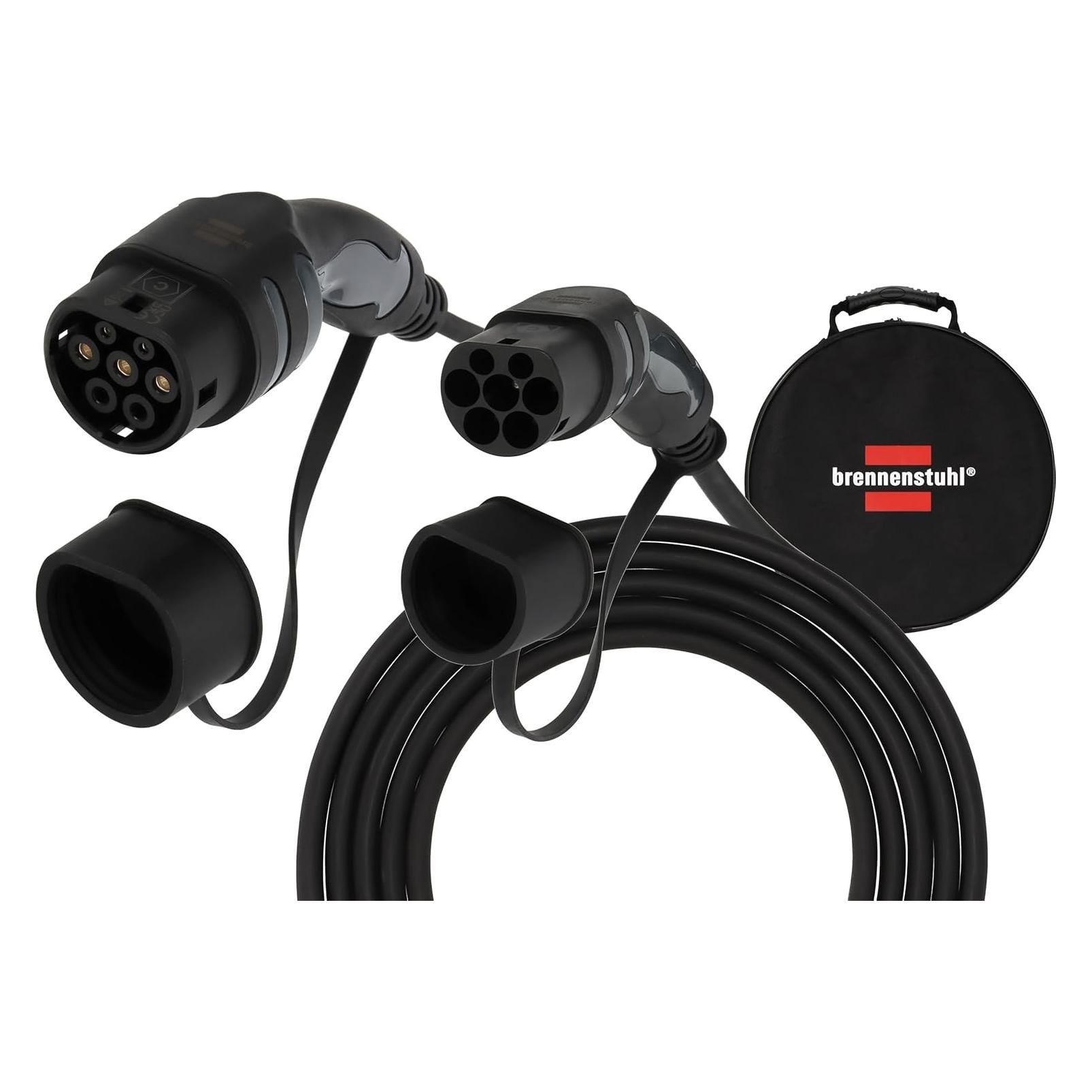 Brennenstuhl, Laadkabel Voor Elektrische Auto's, 1384000020 EMobility Ladekabel 7 M (Type 2, 11 kW, 20 A, 7 m)