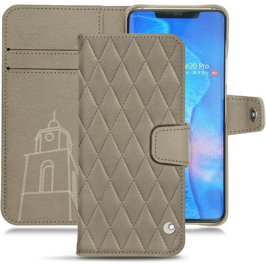Noreve Lederschutzhülle Wallet (Huawei Mate 20 Pro), Smartphone Hülle, Beige