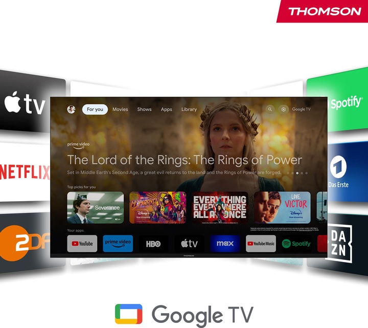 Produktbild Thomson Streaming Box Plus 270 (3.07 GB, Android 12)