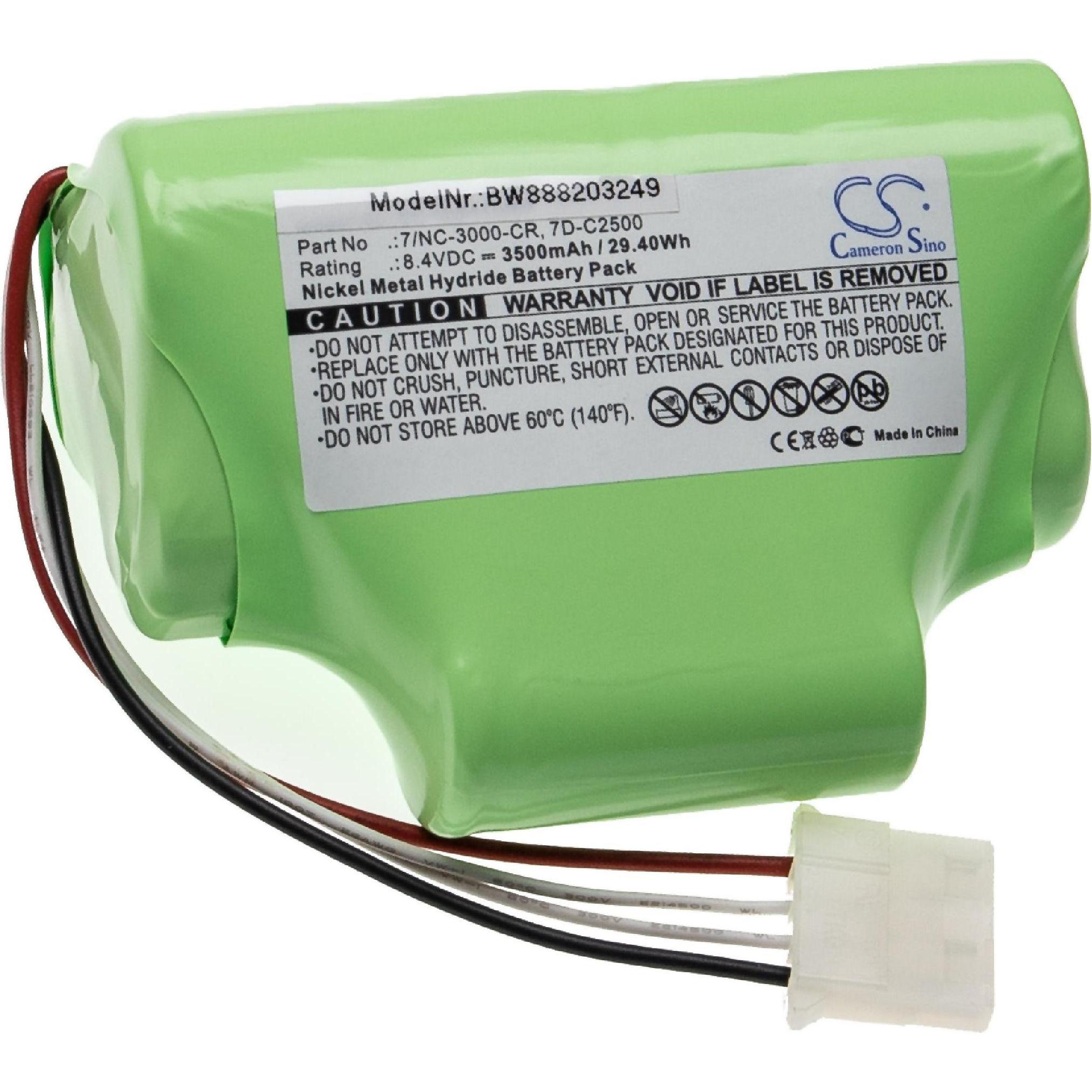 XCell Medizintechnik-Akku als Ersatz für Innomed 7/NC-3000-CR, 7D-C2500, PPC 002 - 3500mAh, 8,4V, NiMH (1 Stk., 3500 mAh...