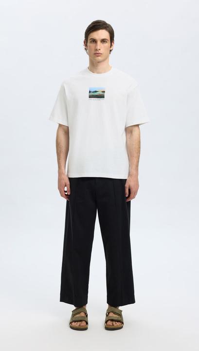 Image du produit Selected Homme Print T-Shirt mit Rundhalsausschnitt (XL)