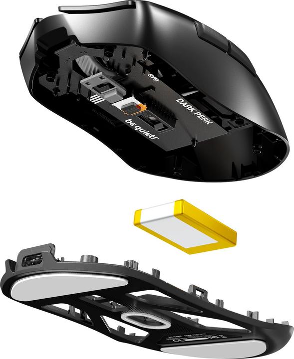 Actual product image be quiet! Be Quiet Maus Dark Perk Sym kabellos schwarz (Cable, Wireless)