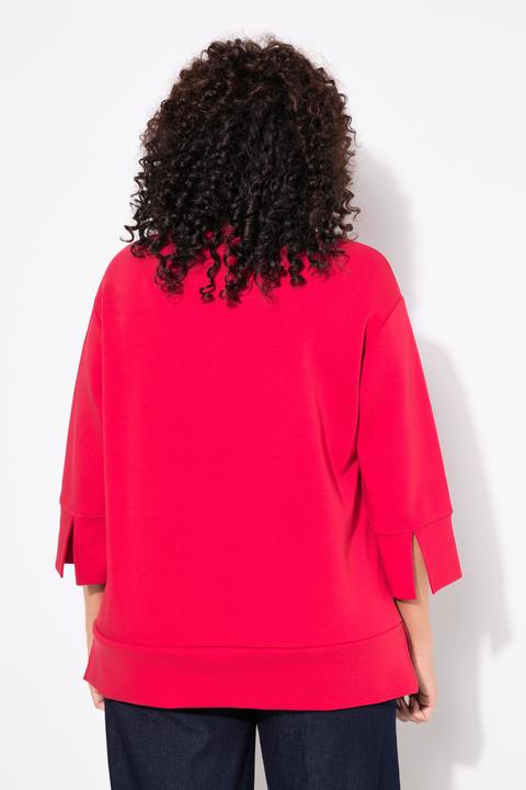 Produktbild Ulla Popken Punto-Sweatshirt, Rundhals, 3/4-Arm (56)