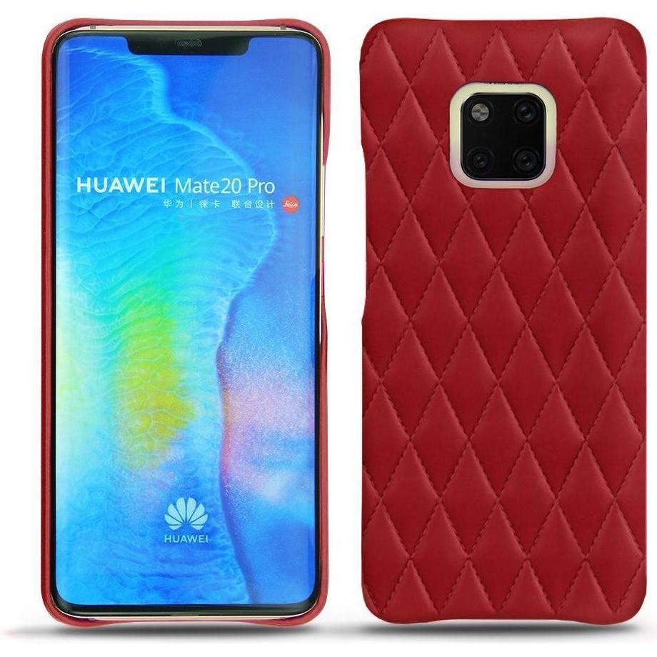 Noreve Lederschutzhülle (Huawei Mate 20 Pro), Smartphone Hülle, Rot