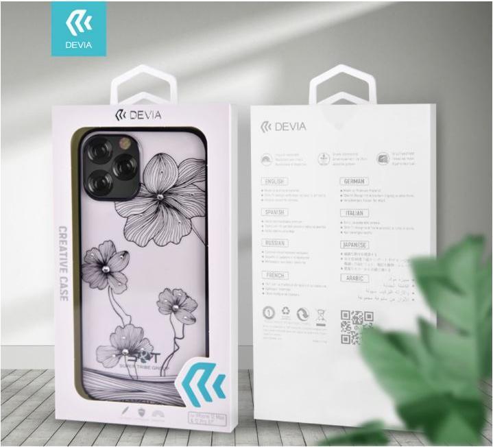 Produktbild Devia Crystal Flora case iPhone 12/12 Pro blue (Apple iPhone 12)