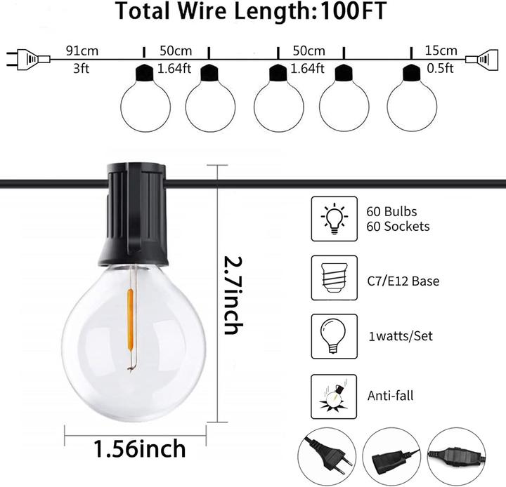 Image du produit Son4sun Éclairage de jardin à LED (30 m)