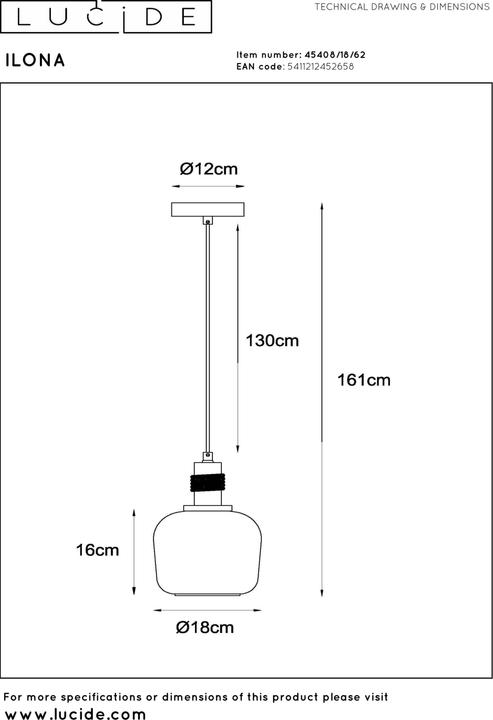 Produktbild Lucide Ilona (E27)