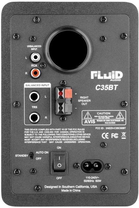 Actual product image Fluid Audio C35BT - Aktywny 3.5 -calowy dwudrożny monitor referencyjny studyjny z Bluetooth (para) (Active, Pair, 2x 32 W)